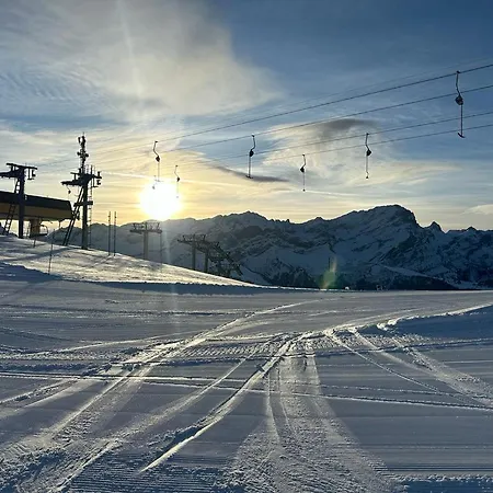 Appartement In Sur Ollon, Emeraude, For 3 Only 100m To Bretaye Train