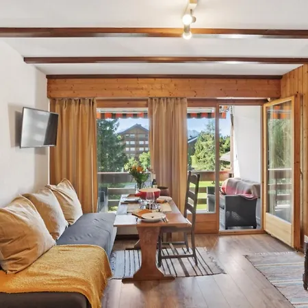 In Sur Ollon, Emeraude, For 3 Only 100m To Bretaye Train Lägenhet *