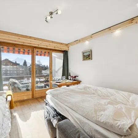 In Sur Ollon, Emeraude, For 3 Only 100m To Bretaye Train Apartment Villars-sur-Ollon