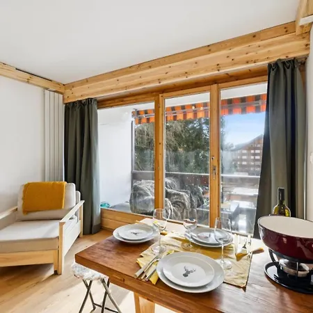 In Sur Ollon, Emeraude, For 3 Only 100m To Bretaye Train Apartment *