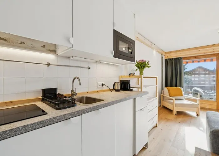 In Sur Ollon, Emeraude, For 3 Only 100m To Bretaye Train Apartment *