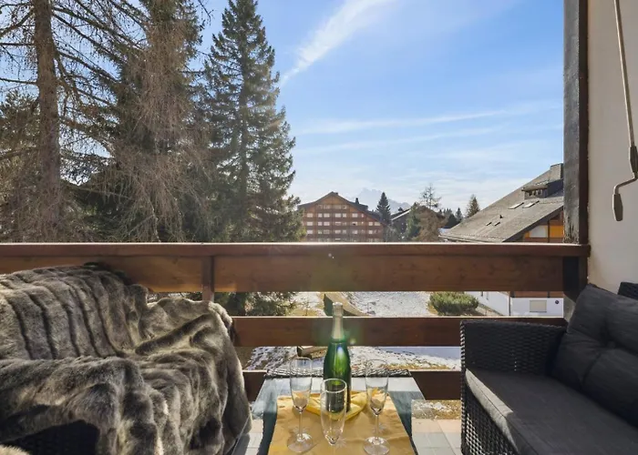 In Sur Ollon, Emeraude, For 3 Only 100m To Bretaye Train Apartment *